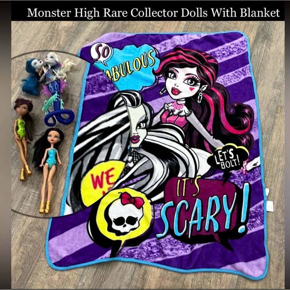 Monster High Collectables 3-Dolls With A Throw - -Retired Toy-Collector’s Bundle